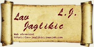 Lav Jaglikić vizit kartica